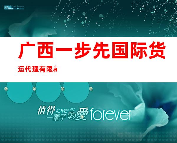 广西一步先国际货运代理有限公司